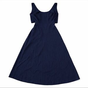 NWT Kit and Ace Navy Midi Dress Scoop Back Tie